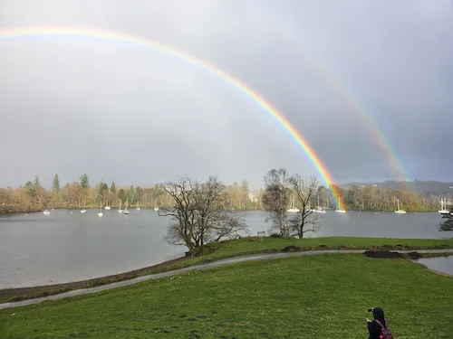 Double rainbow over Lake Windermere