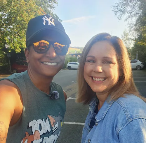 Selfie of Sukanya and Gillian Keegan